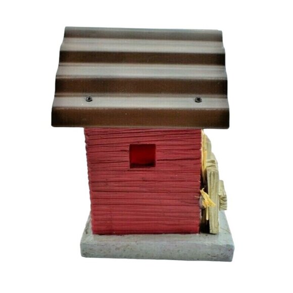 Celebrate it! Tiny Treasures Rustic Garden Structure 6 inch Red Barn Building - Picture 4 of 6